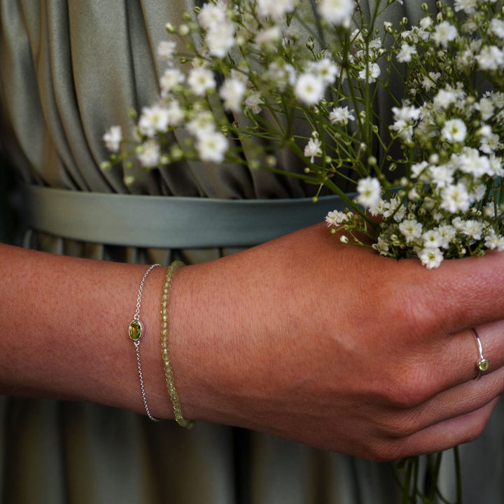 Armband Augustus Peridoot Zilver