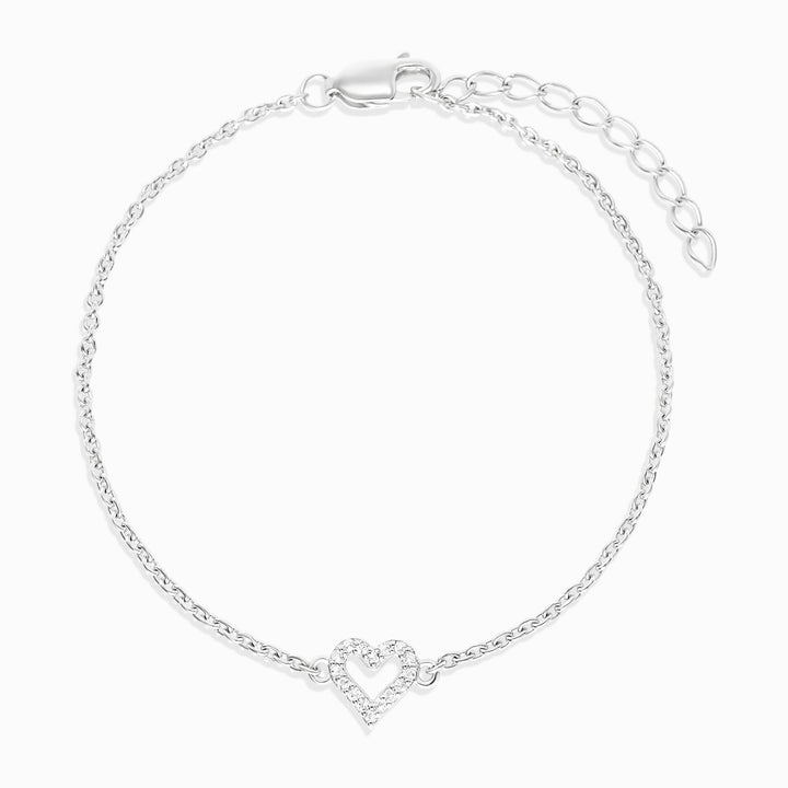 Armband Love Witte Topaas Zilver