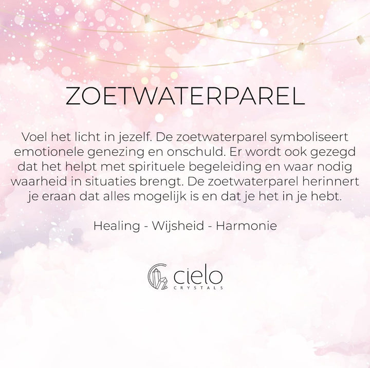 Armband Zoetwaterparel Goud