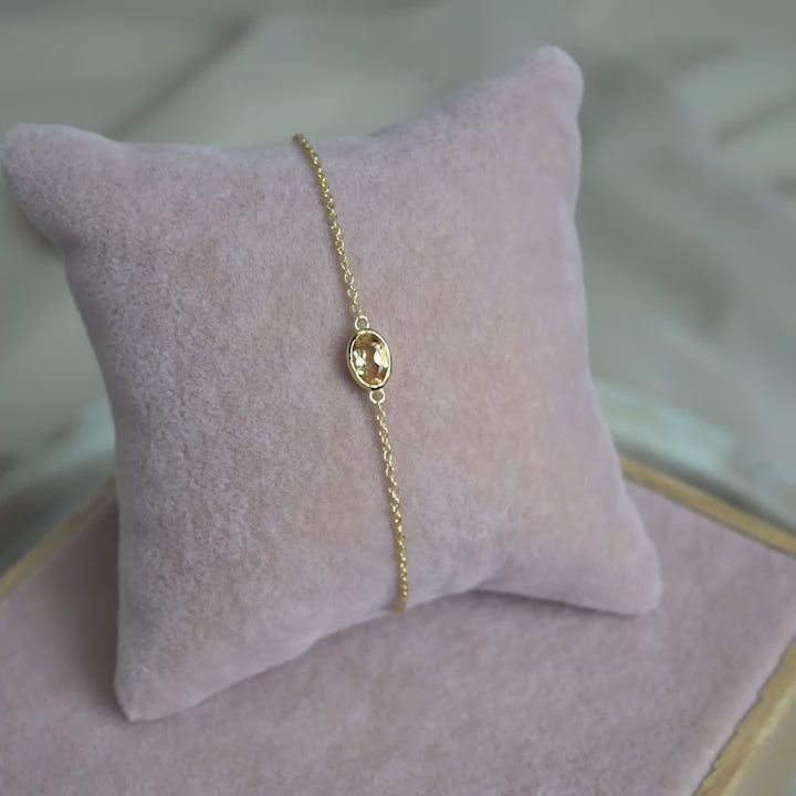 Armband November Citrien Goud